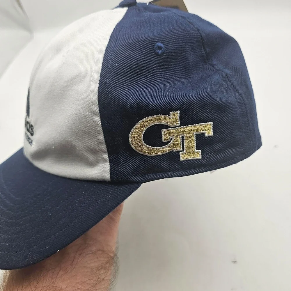 Georgia Tech Yellow Jackets Hat Cap Strap Back Mens One Size Blue NCAA Adidas